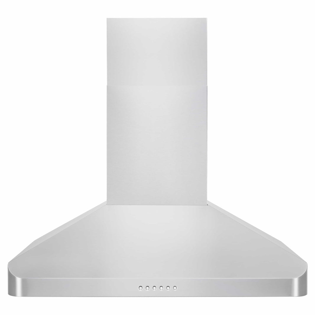 ZLINE 36-Inch Alpine Series Ducted Wall Mount Range Hood in Stainless Steel with Remote (ALP100WL-36)