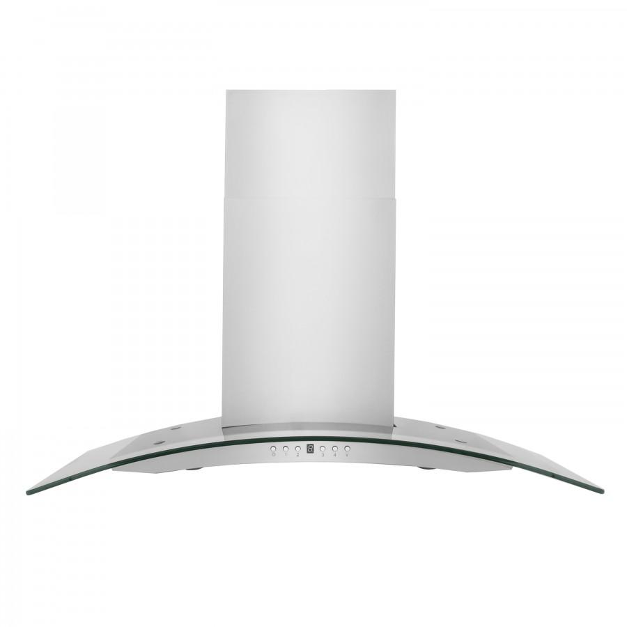 ZLINE 36-Inch Convertible Vent Wall Mount Range Hood in Stainless Steel & Glass (KN4-36)