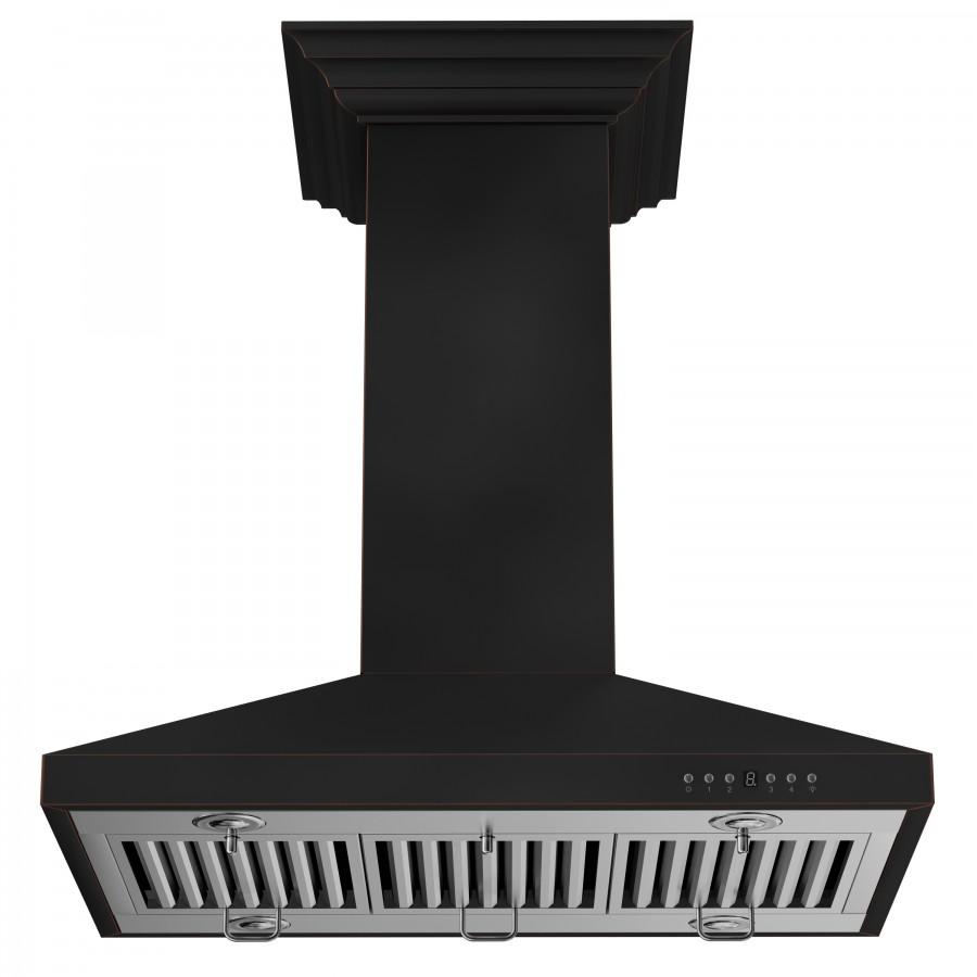 ZLINE 36-Inch Designer Series Oil-Rubbed Bronze Island Range Hood (8KL3iB-36)