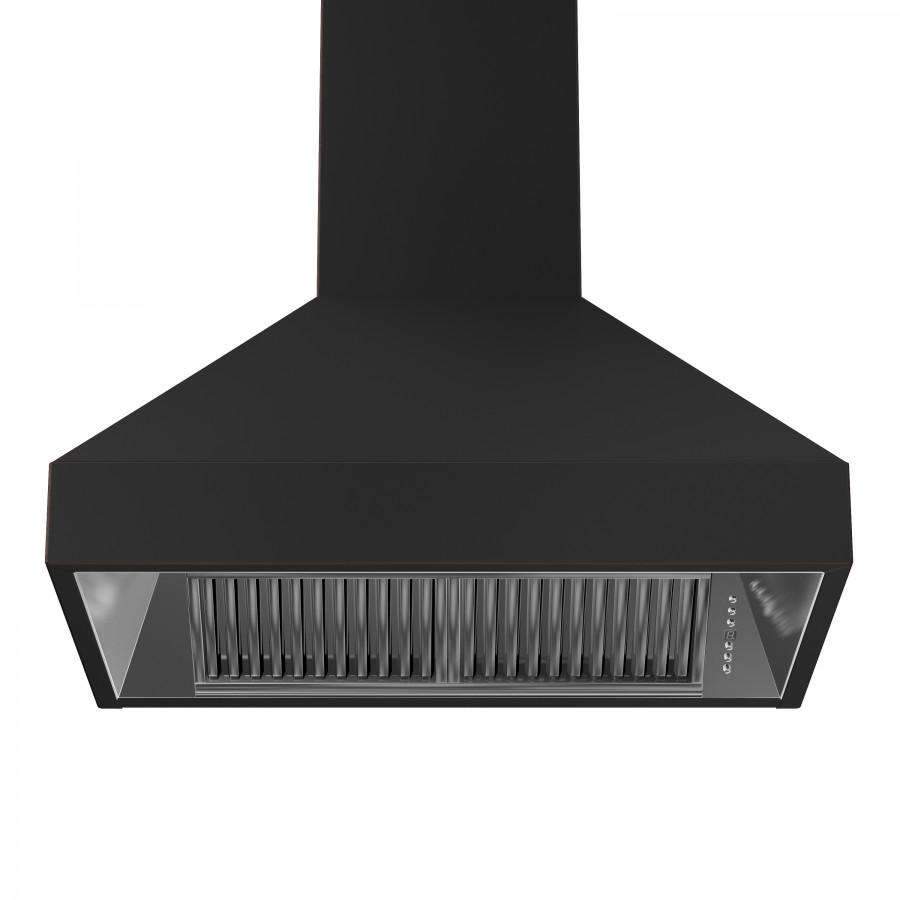 ZLINE 36-Inch Designer Series Oil-Rubbed Bronze Wall Range Hood with Crown Molding and 700 CFM Motor (8667B-36)