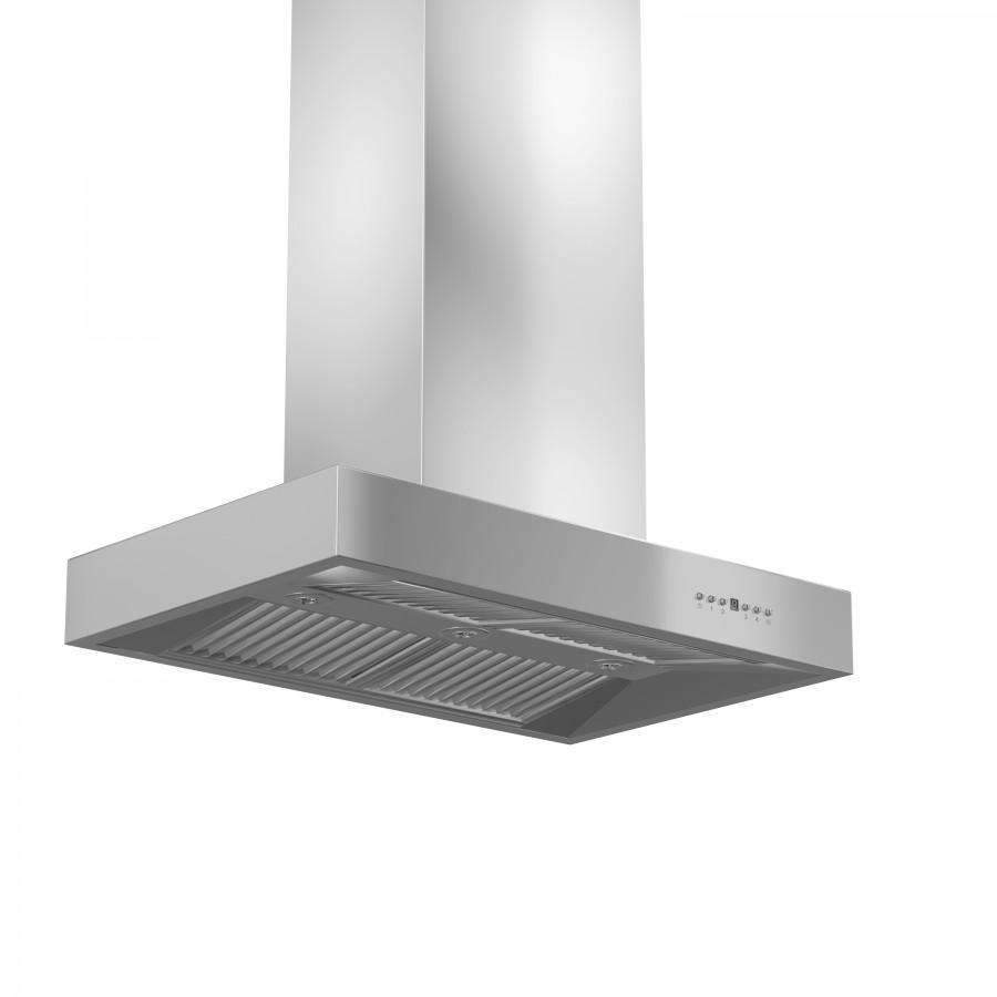 ZLINE 36-Inch Ducted Outdoor Island Mount Range Hood in Stainless Steel (KECOMi-304-36)