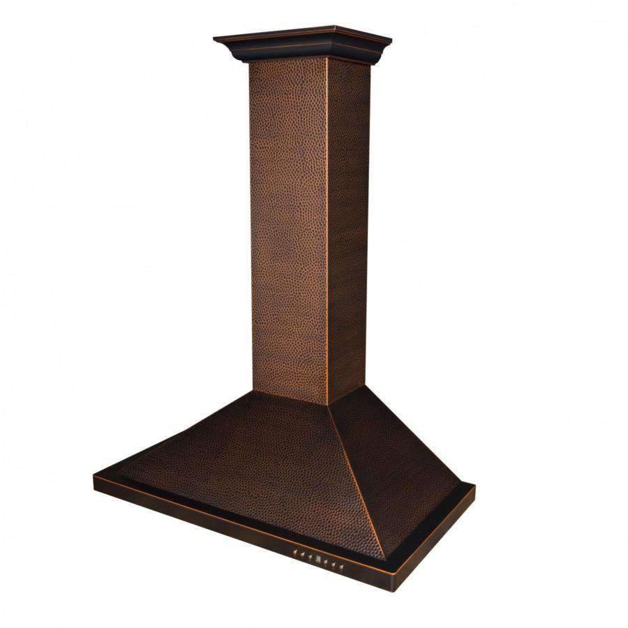 ZLINE 36-Inch Hand-Hammered Copper Finish Wall Range Hood (8KBH-36)