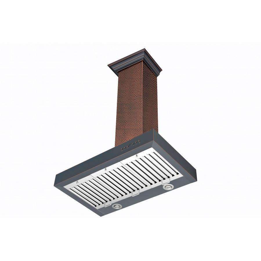 ZLINE 36-Inch Hand-Hammered Copper Wall Range Hood (KB2-HBXXX-36)