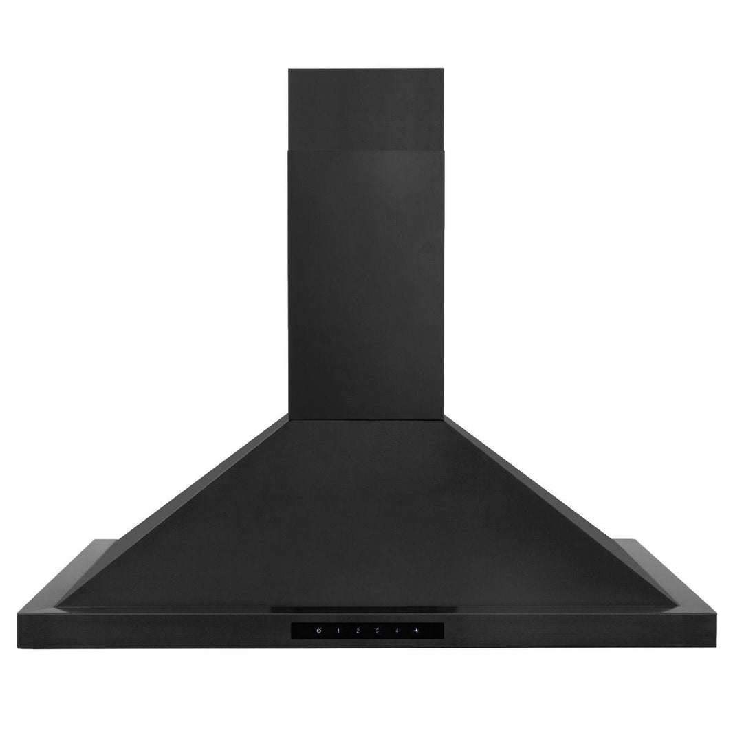 ZLINE 36-Inch Convertible Vent Wall Mount Range Hood in Black Stainless Steel (BSKBN-36)