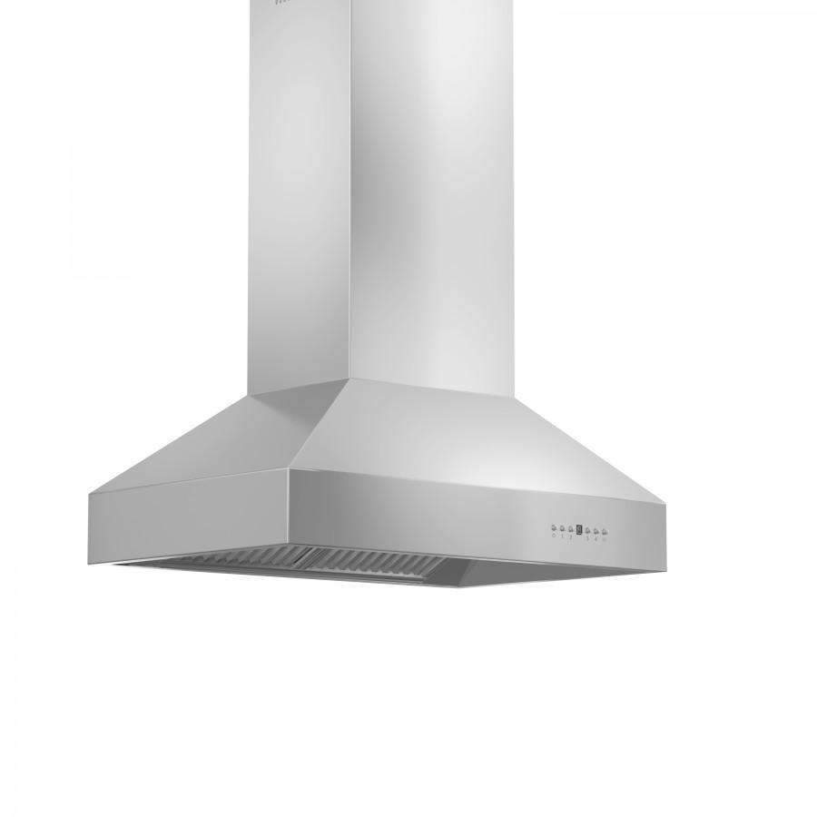 ZLINE 36-Inch Ducted Island Mount Range Hood in Outdoor Approved Stainless Steel (697i-304-36)