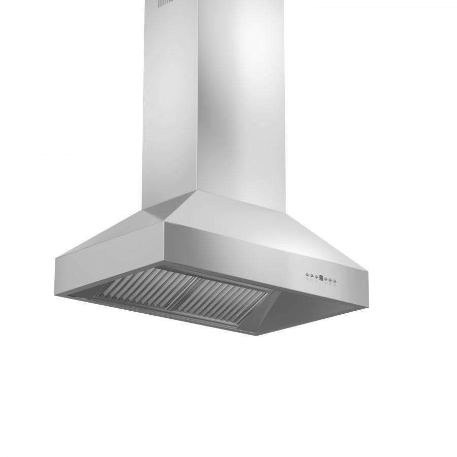 ZLINE 36-Inch Ducted Island Mount Range Hood in Outdoor Approved Stainless Steel (697i-304-36)