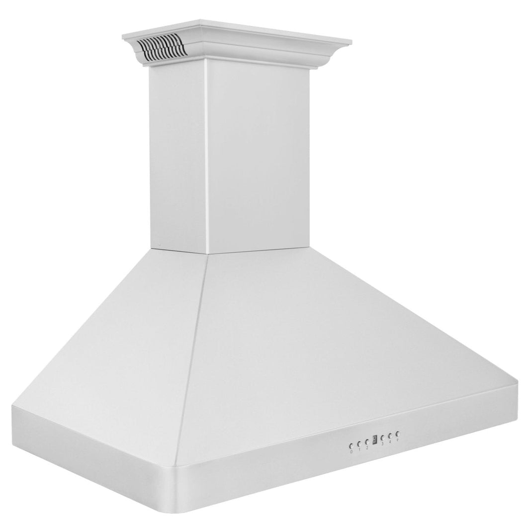 ZLINE 36-Inch Wall Mount Range Hood in Stainless Steel with Built-in CrownSound Bluetooth Speakers (KL2CRN-BT-36)