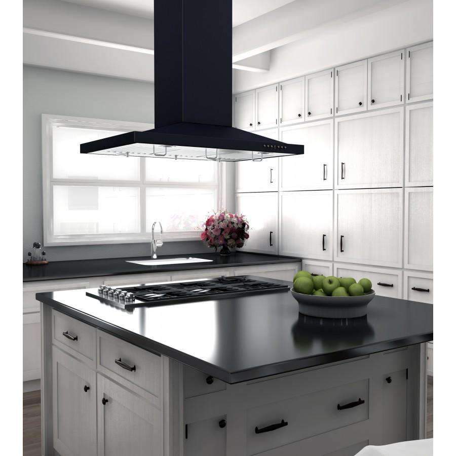 ZLINE 36-Inch Oil-Rubbed Bronze Island Range Hood (8GL2Bi-36)