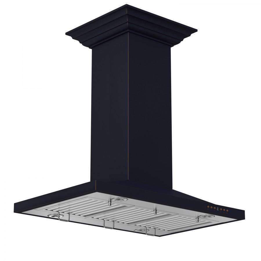 ZLINE 36-Inch Oil-Rubbed Bronze Island Range Hood (8GL2Bi-36)