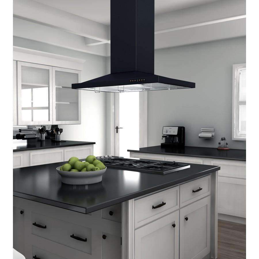 ZLINE 36-Inch Oil-Rubbed Bronze Island Range Hood (8GL2Bi-36)