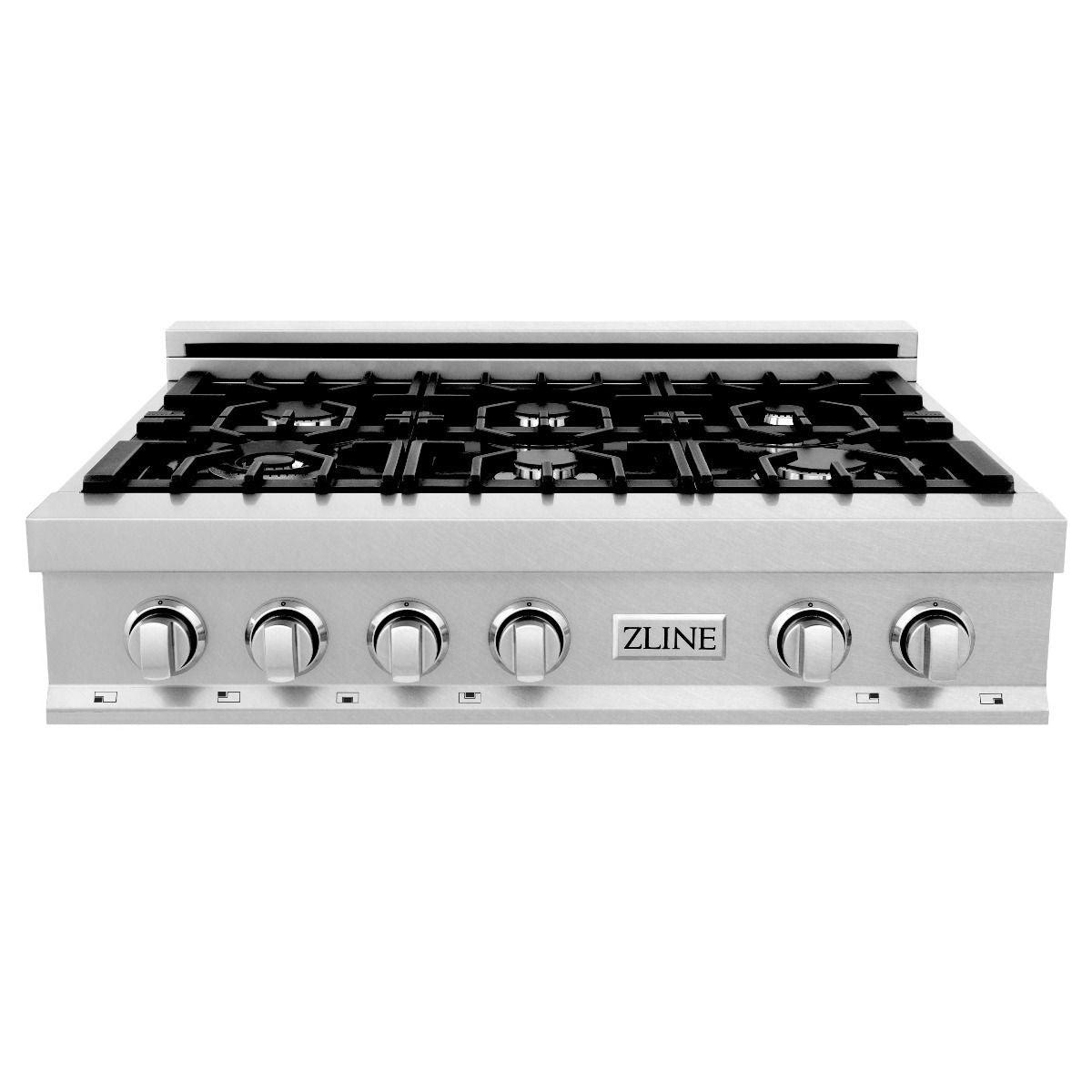 ZLINE 36" Porcelain Gas Stovetop in DuraSnow® Stainless Steel with 6 Gas Burners (RTS-36)