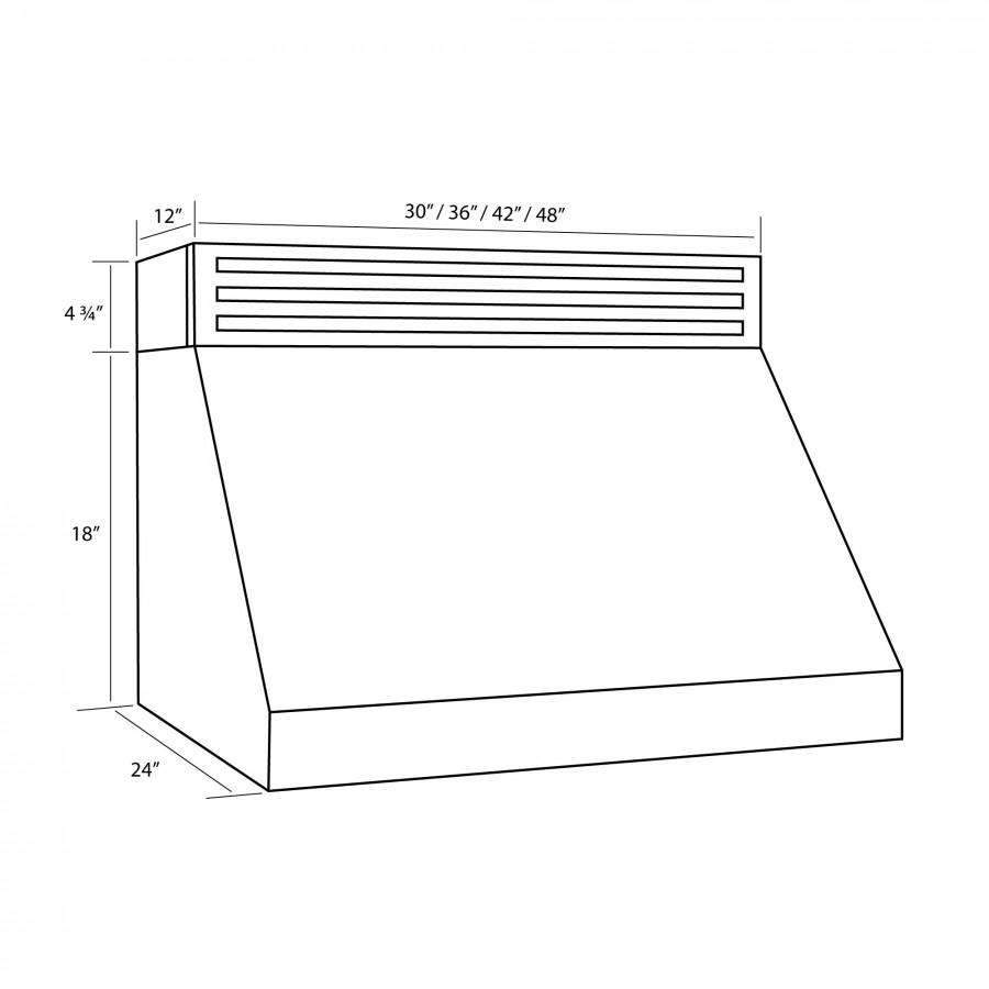 ZLINE 36-Inch Recirculating Under Cabinet Range Hood in Stainless Steel (RK523-36)