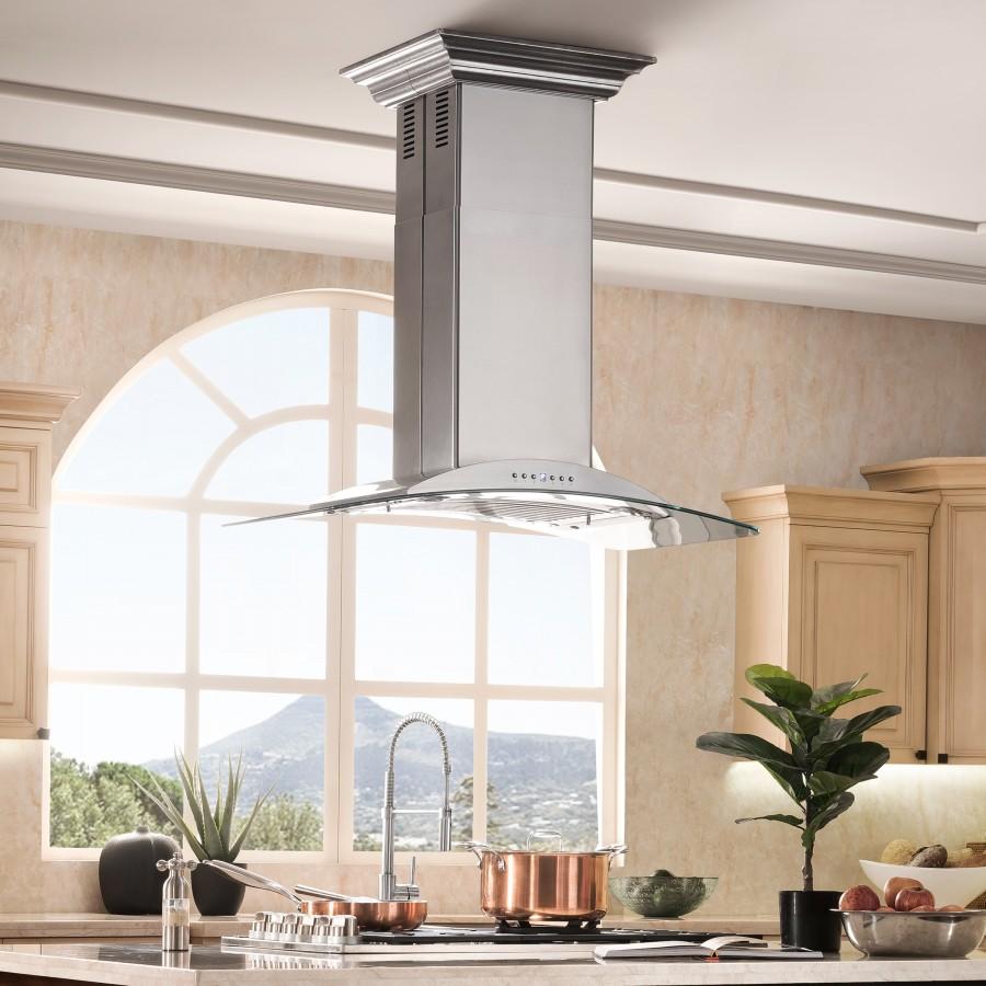 ZLINE 36-Inch Stainless Steel Island Range Hood (GL9i-36)