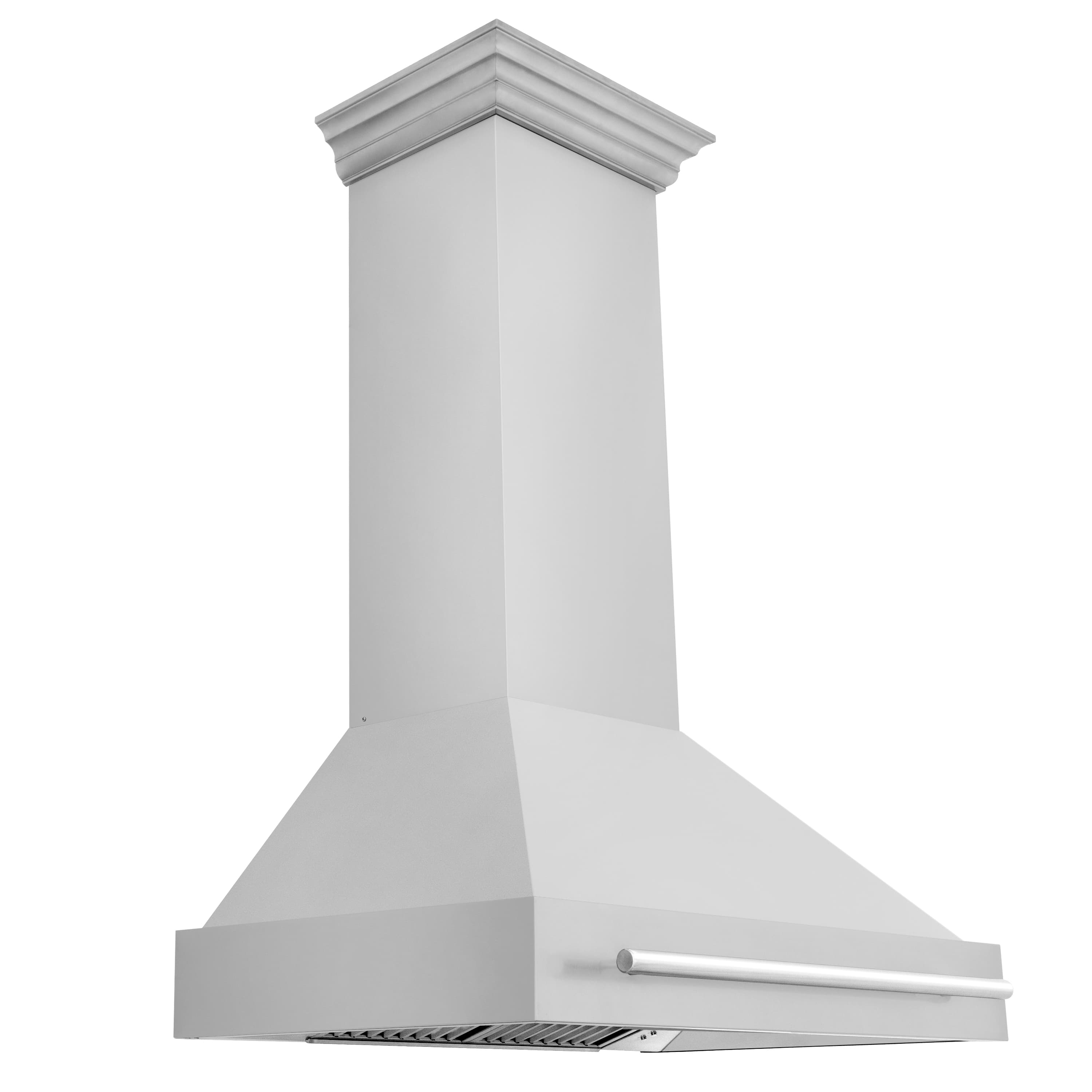 ZLINE 36-Inch Wall Mount Range Hood in Stainless Steel with Stainless Steel Handle (8654STX-36)