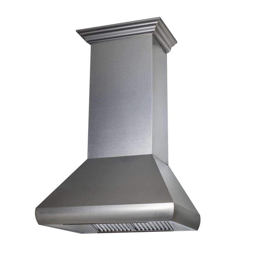 ZLINE 36-Inch Wall Mount Range Hood with DuraSnow Stainless Steel and 700 CFM Motor (8687S-36)