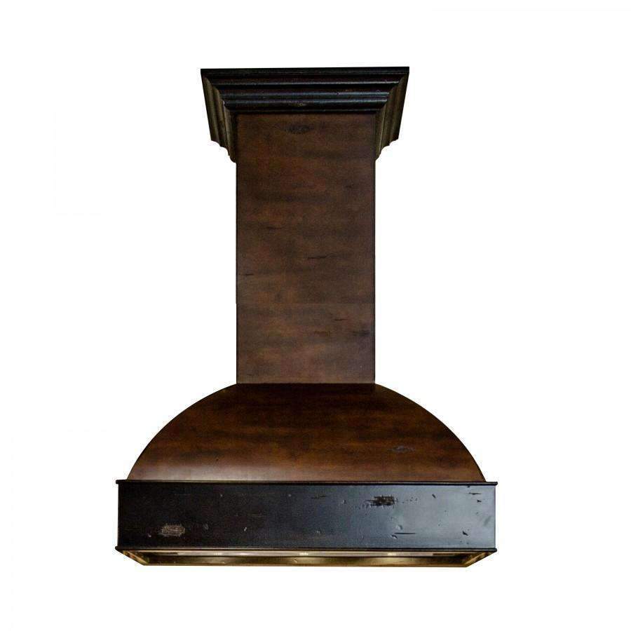 ZLINE 36-Inch Wooden Wall Range Hood with Crown Molding and 700 CFM Motor (369AW-36)