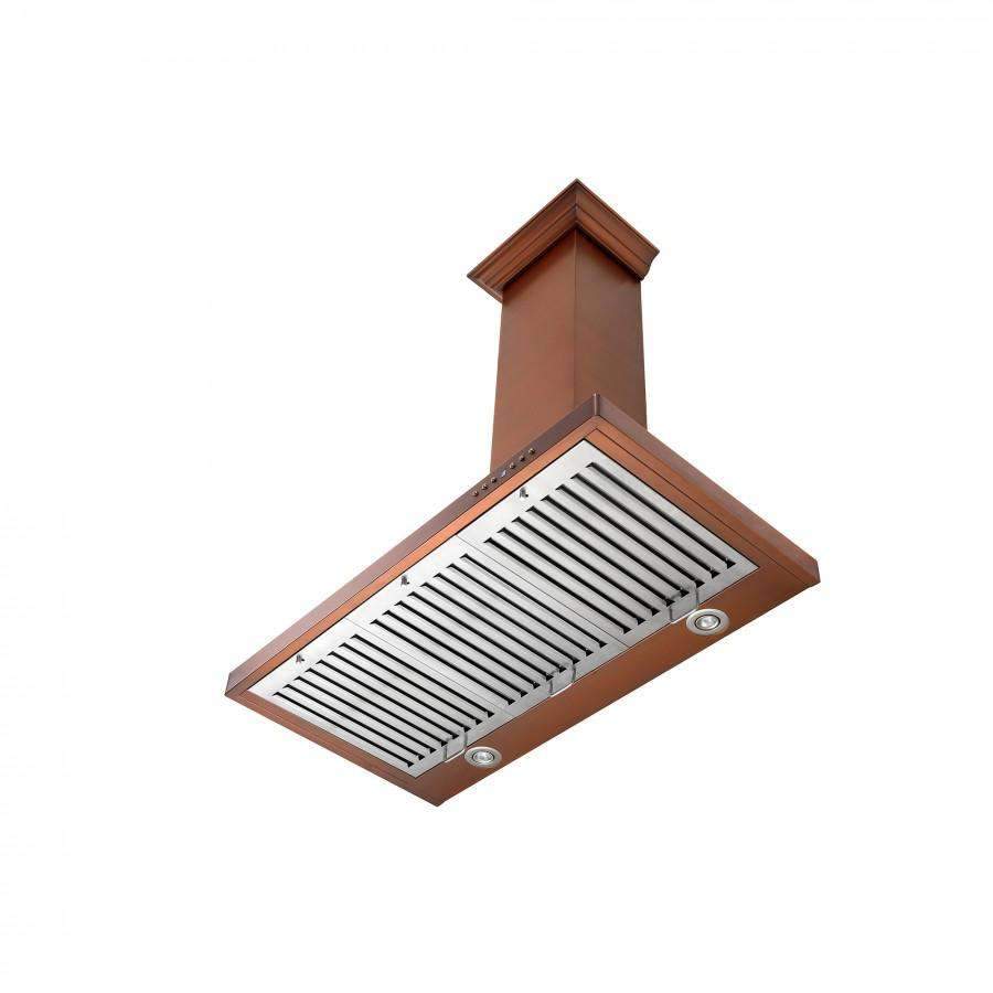 ZLINE 42-Inch Designer Series Copper Finish Wall Range Hood (8KBC-42)