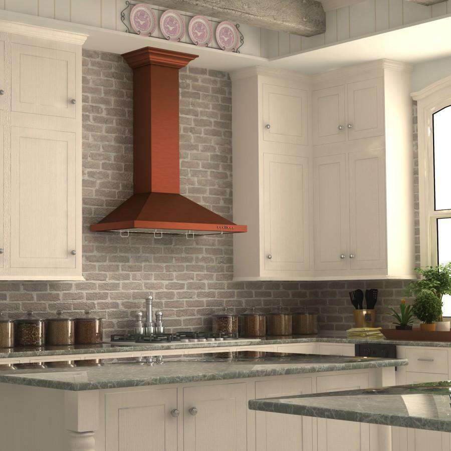 ZLINE 42-Inch Designer Series Copper Finish Wall Range Hood (8KBC-42)