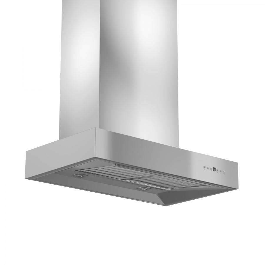 ZLINE 42-Inch Ducted Professional Wall Mount Range Hood in Stainless Steel (KECOM-42)