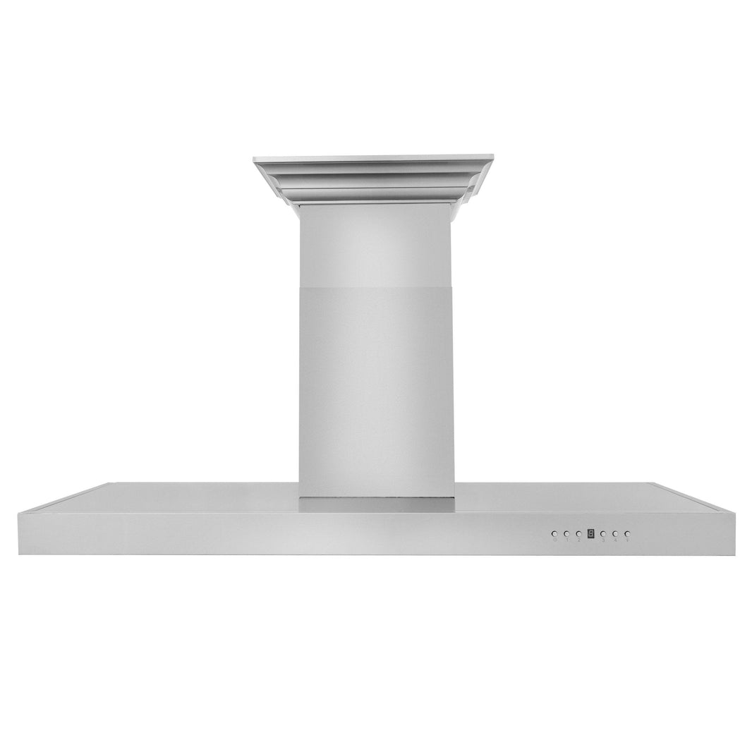 ZLINE 42-Inch Wall Mount Range Hood in Stainless Steel with Built-in CrownSound® Bluetooth Speakers (KECRN-BT-42)