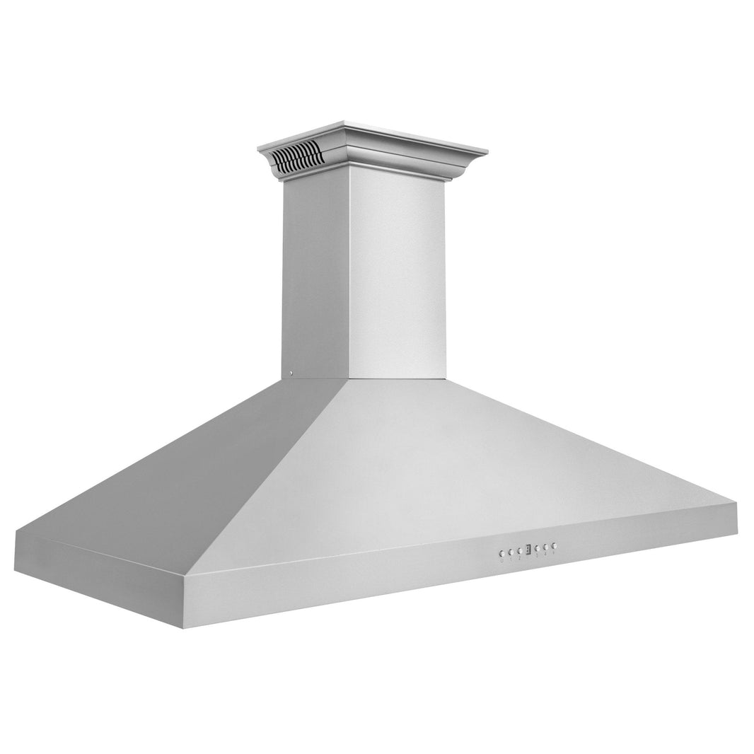 ZLINE 42-Inch Wall Mount Range Hood in Stainless Steel with Built-in CrownSound® Bluetooth Speakers (KL3CRN-BT-42)