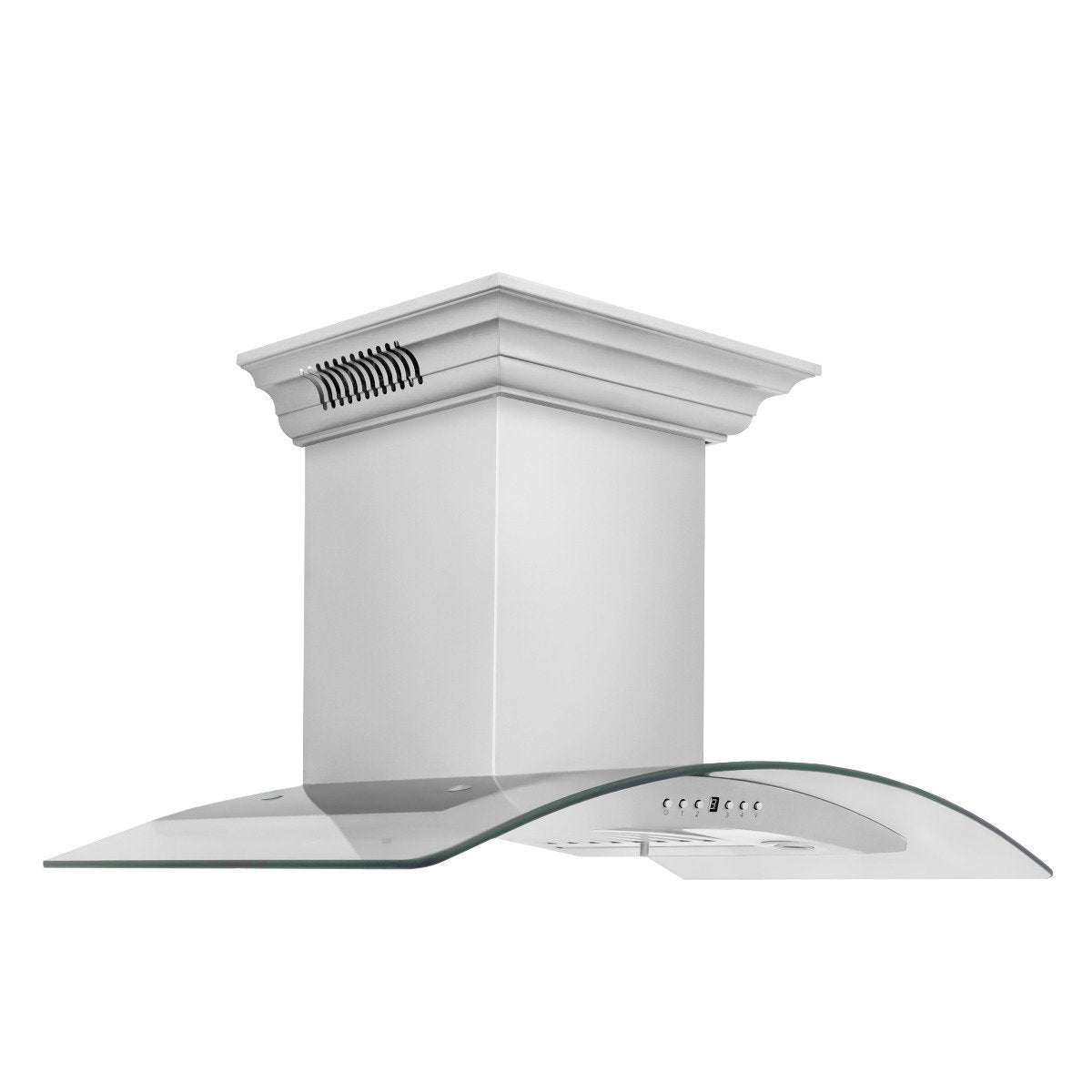 ZLINE 42-Inch Wall Mount Range Hood in Stainless Steel with Built-in CrownSound Bluetooth Speakers (KN4CRN-BT-42)