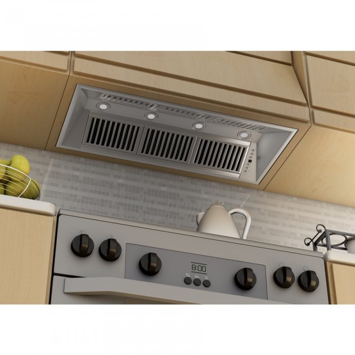 ZLINE 46-Inch Range Hood Insert in Stainless Steel with 700 CFM Motor - 21-Inch Depth (721-46)