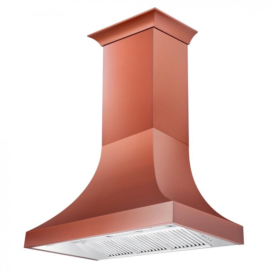 ZLINE 48-Inch Designer Series Copper Finish Wall Range Hood with 700 CFM Motor (8632C-48)