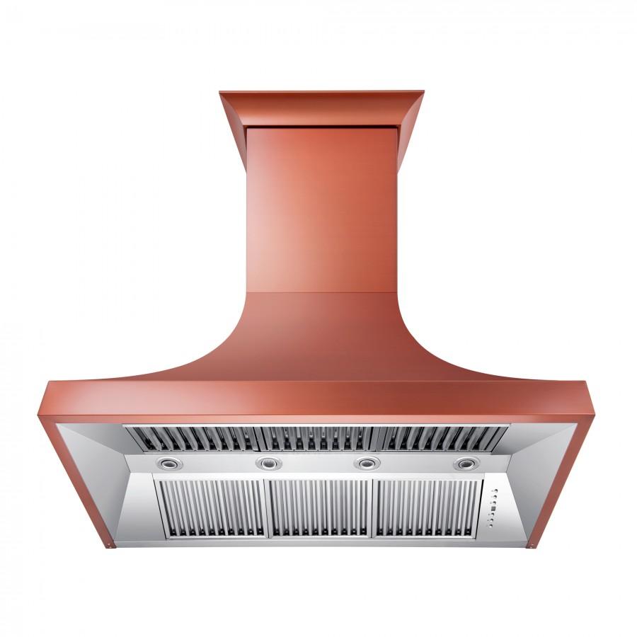 ZLINE 48-Inch Designer Series Copper Finish Wall Range Hood with 700 CFM Motor (8632C-48)