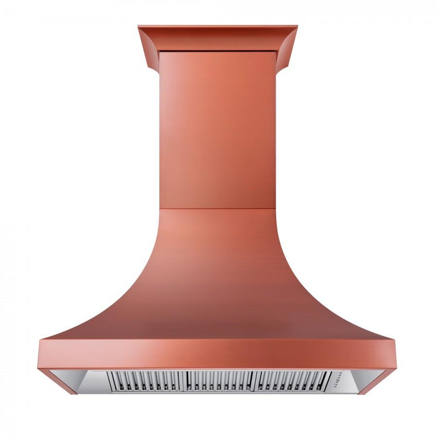 ZLINE 48-Inch Designer Series Copper Finish Wall Range Hood with 700 CFM Motor (8632C-48)