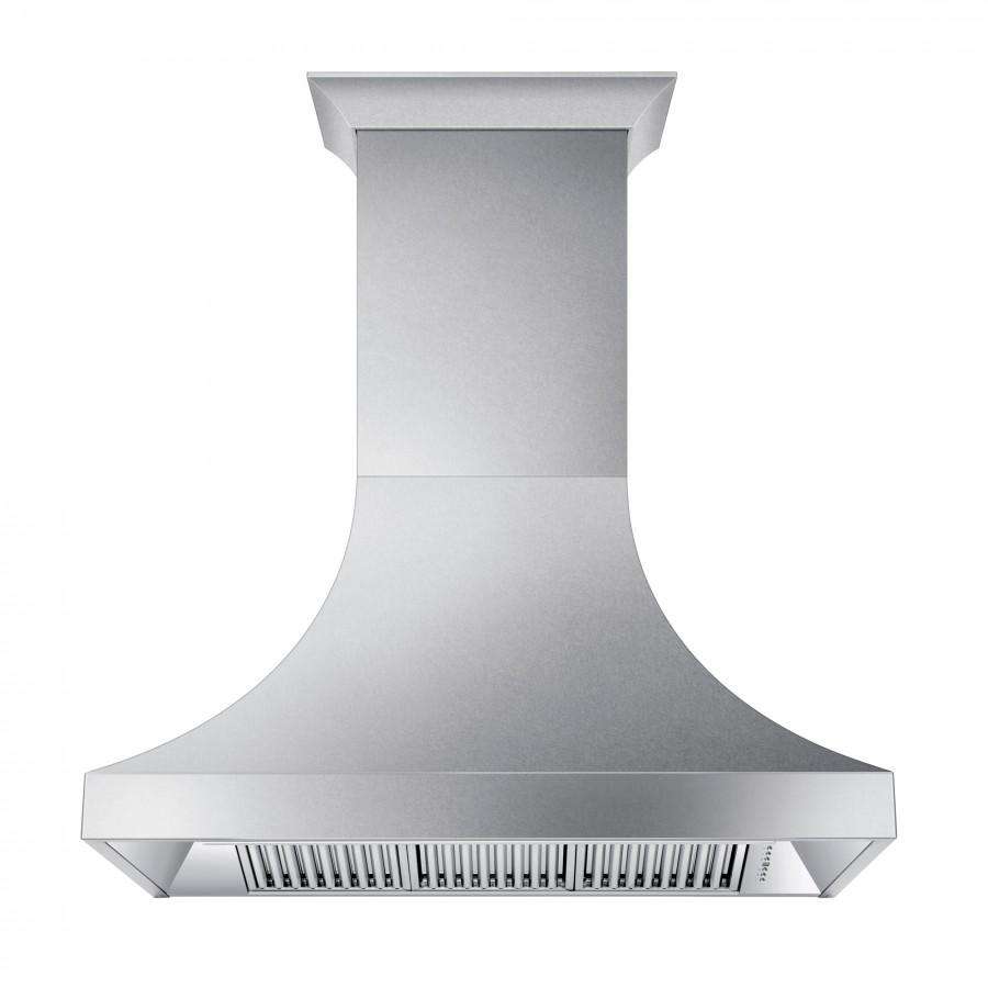 ZLINE 48-Inch Designer Series DuraSnow Stainless Wall Range Hood with 700 CFM Motor (8632S-48)