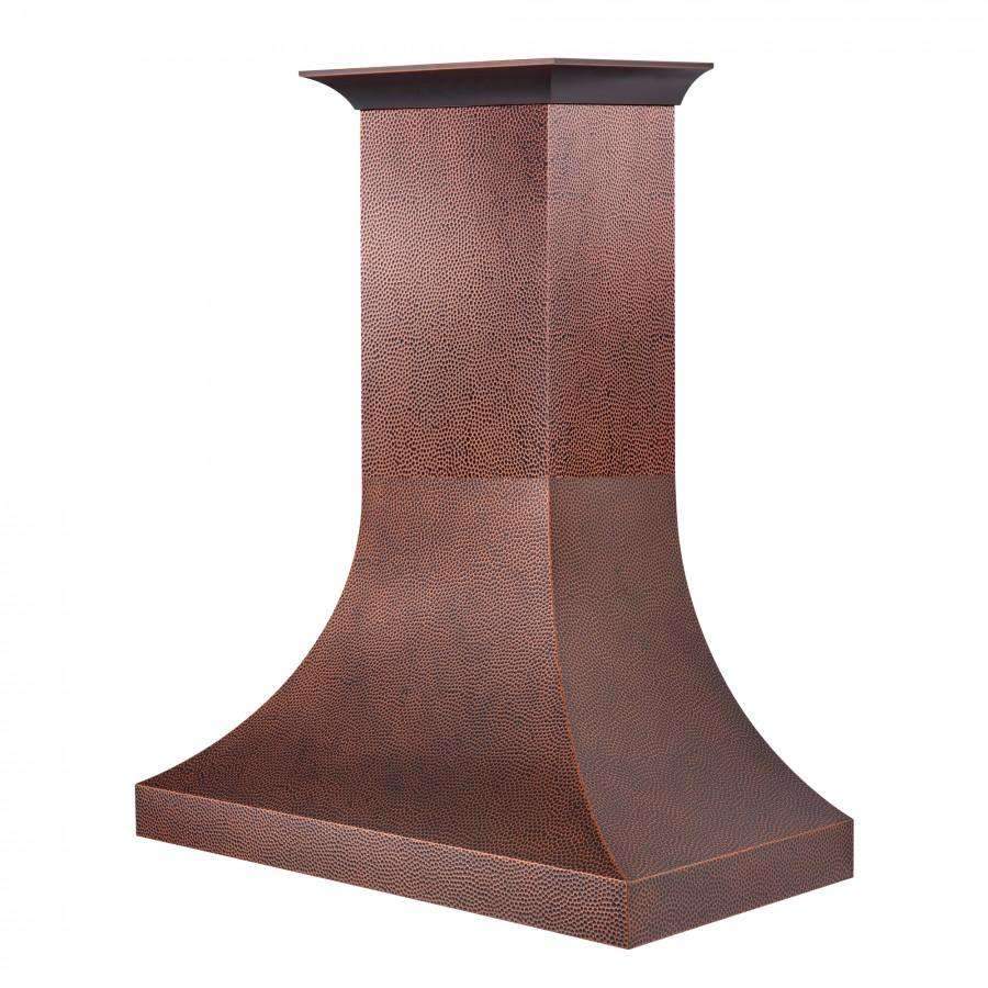 ZLINE 48-Inch Designer Series Hand-Hammered Copper Finish Wall Range Hood with 700 CFM Motor (8632H-48)