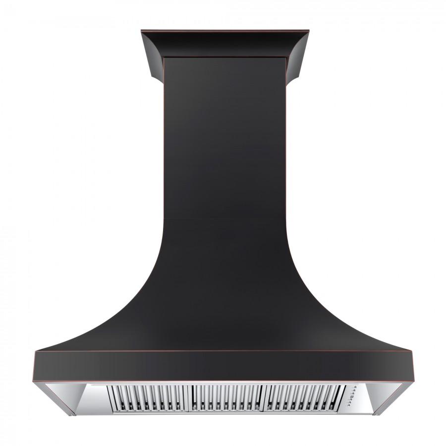 ZLINE 48-Inch Designer Series Oil-Rubbed Bronze Wall Range Hood with 700 CFM Motor (8632B-48)