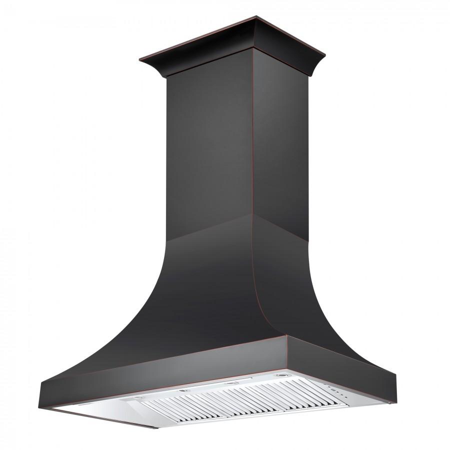 ZLINE 48-Inch Designer Series Oil-Rubbed Bronze Wall Range Hood with 700 CFM Motor (8632B-48)