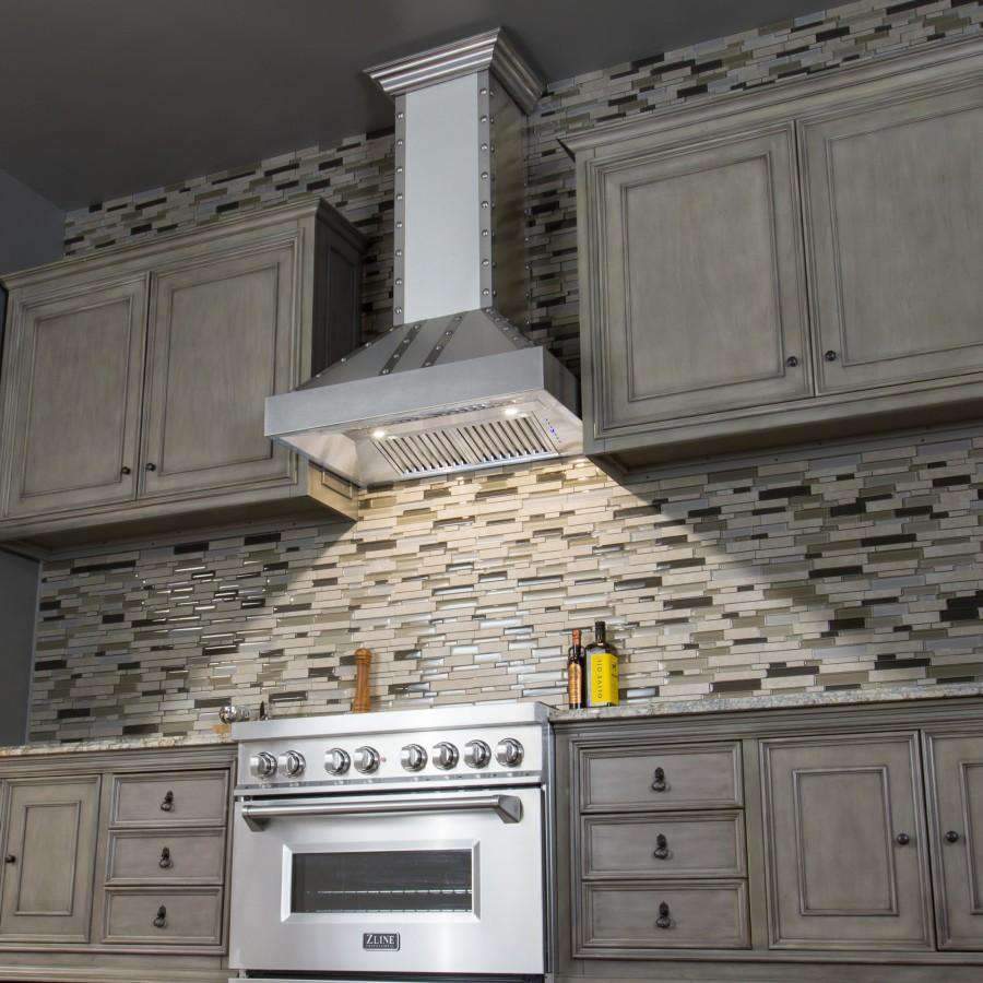 ZLINE 48-Inch Designer Series Stainless Wall Range Hood with 700 CFM Motor (655-4SSSS-48)