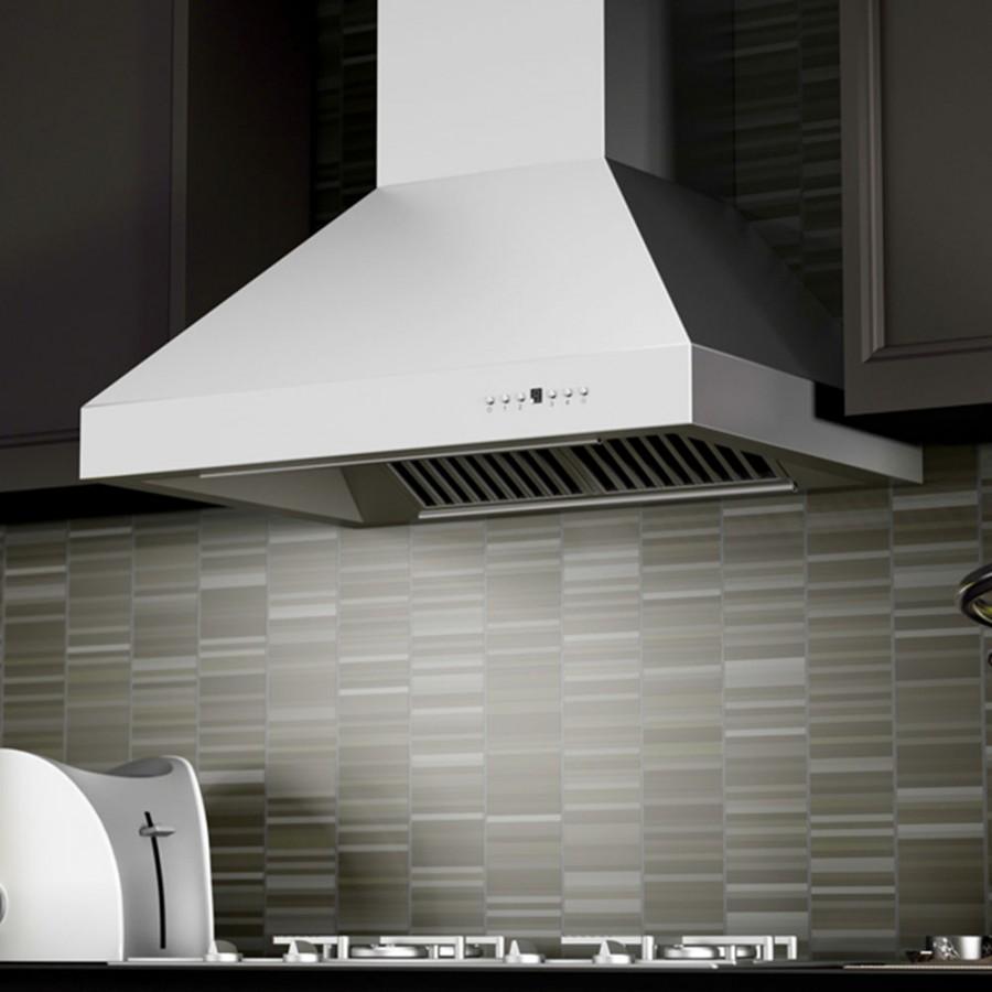 ZLINE 48-Inch Professional Ducted Wall Mount Range Hood in Stainless Steel (697-48)