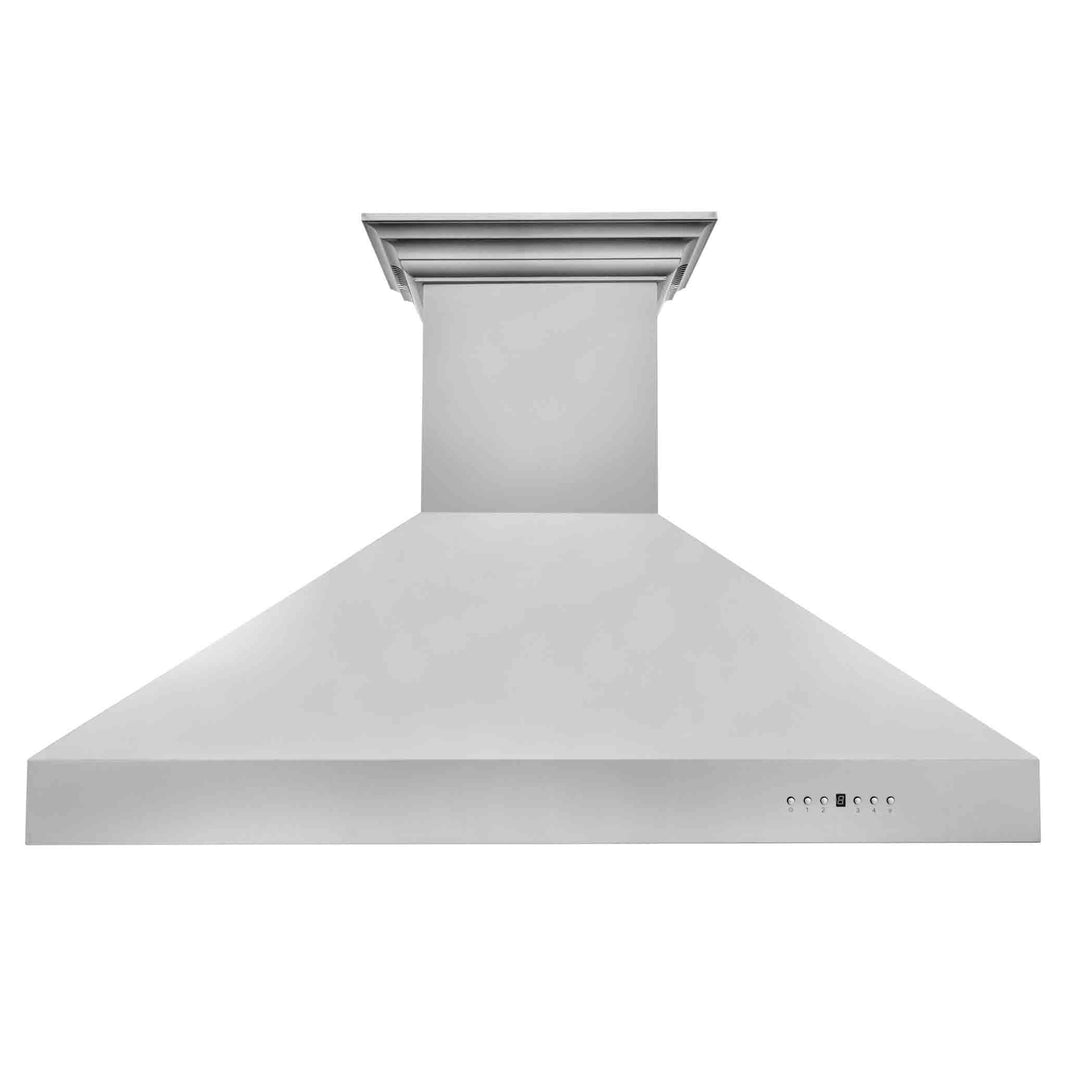 ZLINE 48-Inch Professional Wall Mount Range Hood in Stainless Steel with Built-in CrownSound® Bluetooth Speakers (667CRN-BT-48)