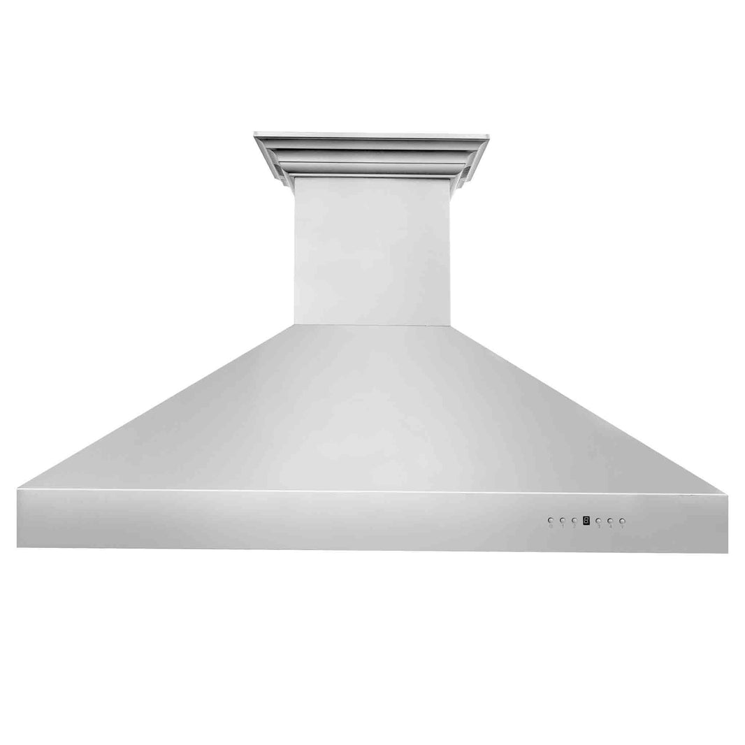 ZLINE 48-Inch Professional Wall Mount Range Hood in Stainless Steel with Built-in CrownSound® Bluetooth Speakers (697CRN-BT-48)