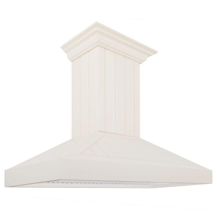 ZLINE 48-Inch Wooden Wall Mount Range Hood in White (KPTT-48)