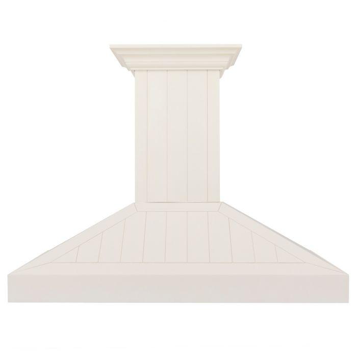 ZLINE 48-Inch Wooden Wall Mount Range Hood in White (KPTT-48)