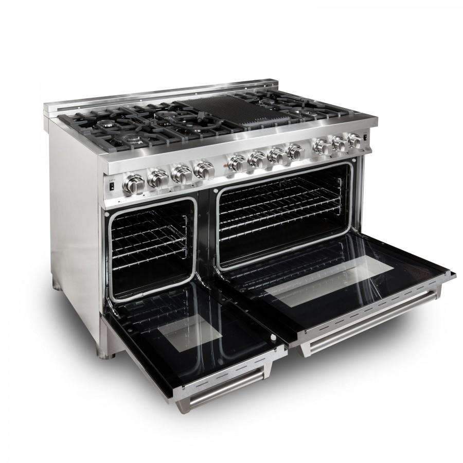 ZLINE 48-Inch Professional Dual Fuel Range with DuraSnow Door (RA-SN-48)