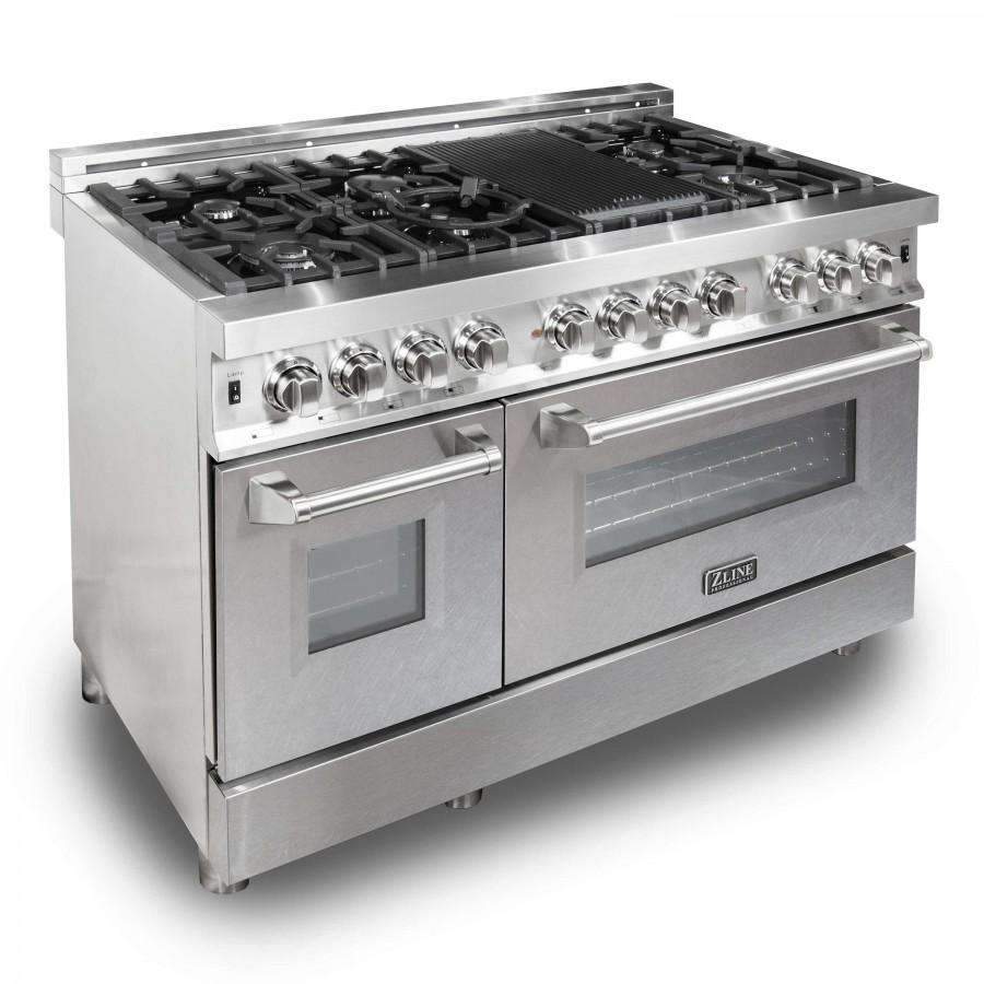 ZLINE 48-Inch Professional Dual Fuel Range with DuraSnow Door (RA-SN-48)