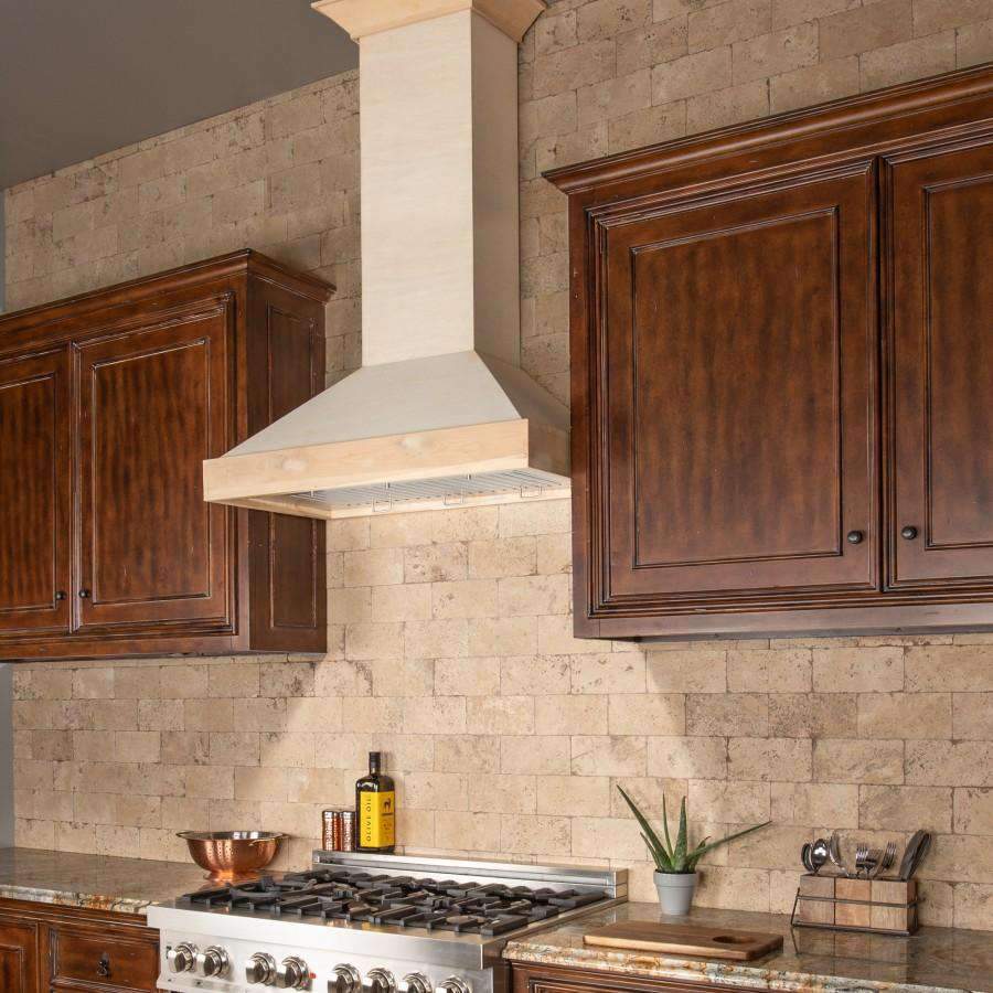 ZLINE 48-Inch Unfinished Wooden Wall Mount Range Hood (KBUF-48)