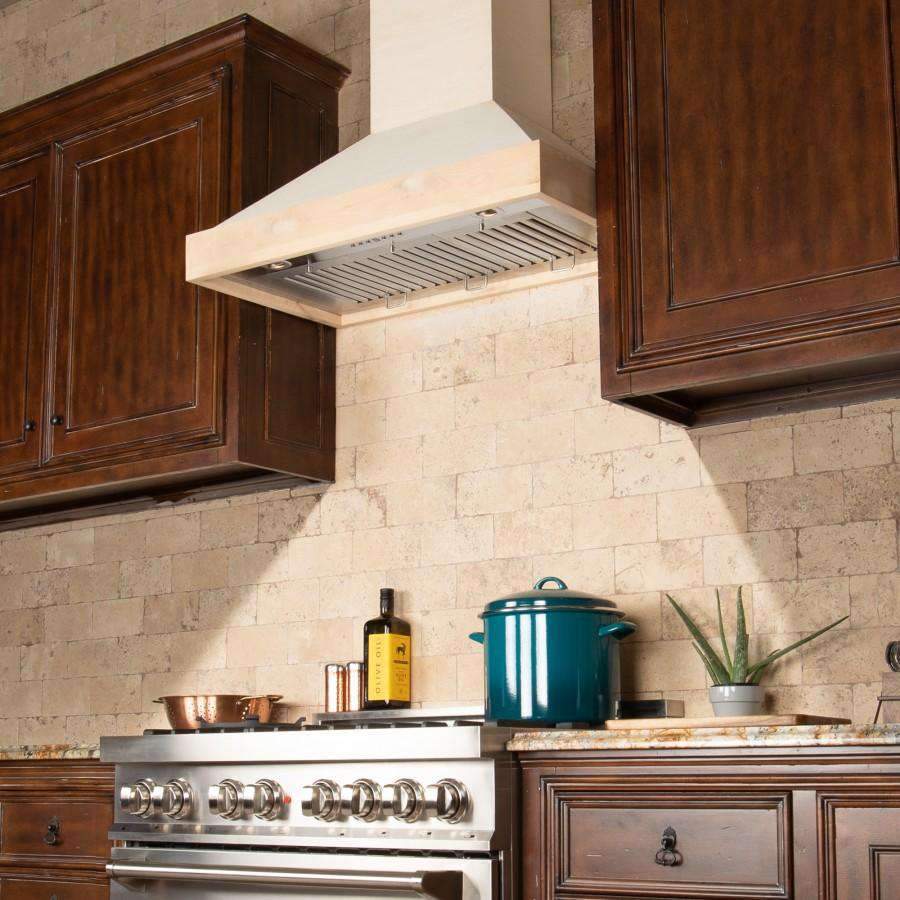 ZLINE 48-Inch Unfinished Wooden Wall Mount Range Hood (KBUF-48)