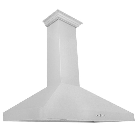 ZLINE 48-Inch Wall Mount Range Hood with Crown Molding in DuraSnow Stainless Steel (8KF2S-48)