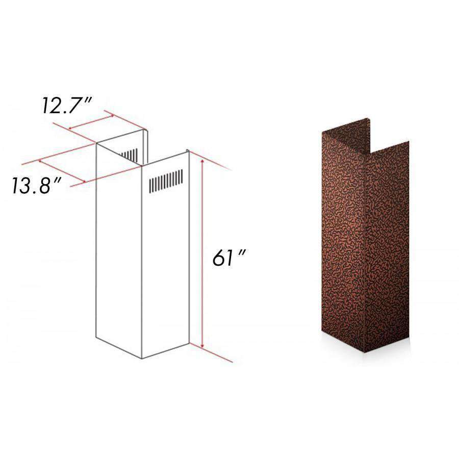 ZLINE 5' Chimney Extension for Ceilings up to 12.5' (8667E-E)