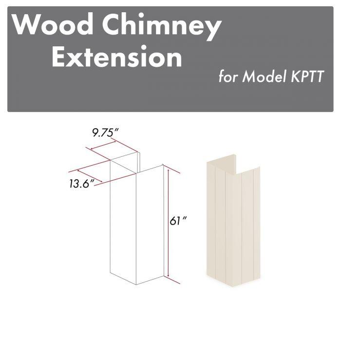 ZLINE 61-Inch Chimney Extension for Ceilings up to 12 Ft. (KPTT-E)