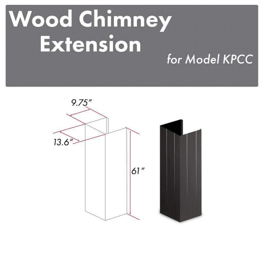 ZLINE 61-Inch Wooden Chimney Extension for Ceilings up to 12 ft. (KPCC-E)