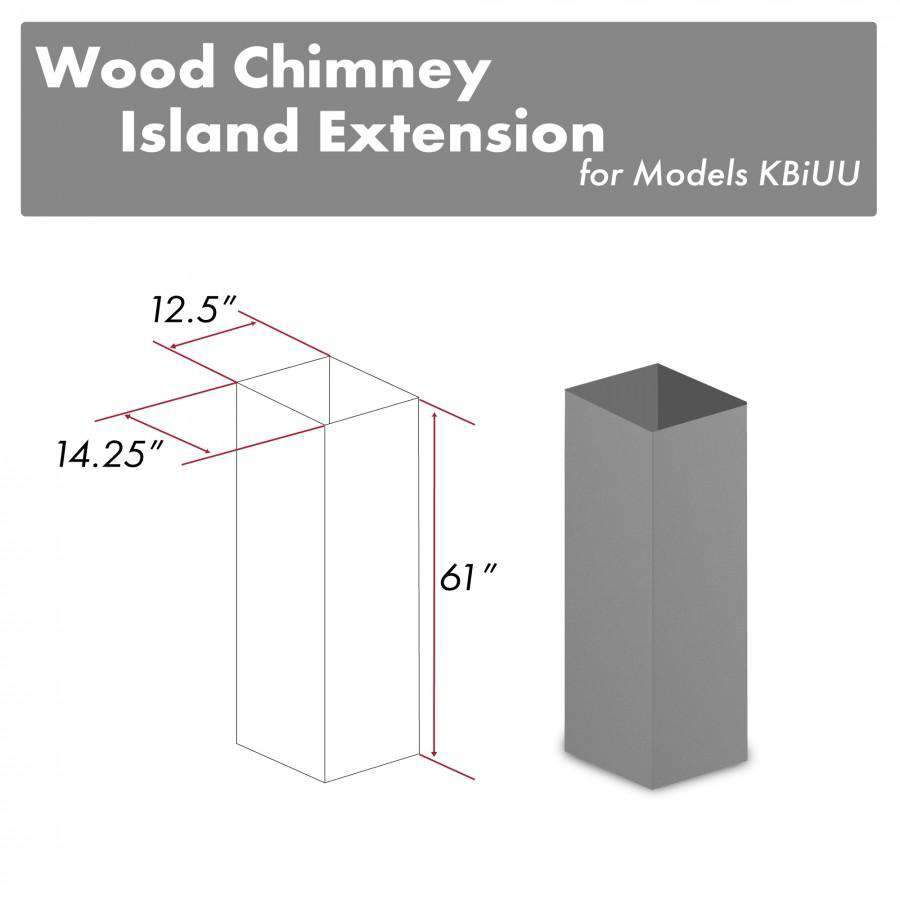 ZLINE 61-Inch Wooden Chimney Extension for Ceilings up to 12.5 ft. (KBiUU-E)