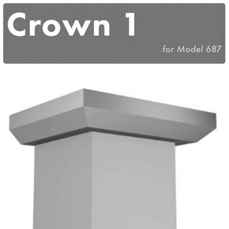 ZLINE Crown Molding #1 for Wall Range Hood 687 (CM1-687)